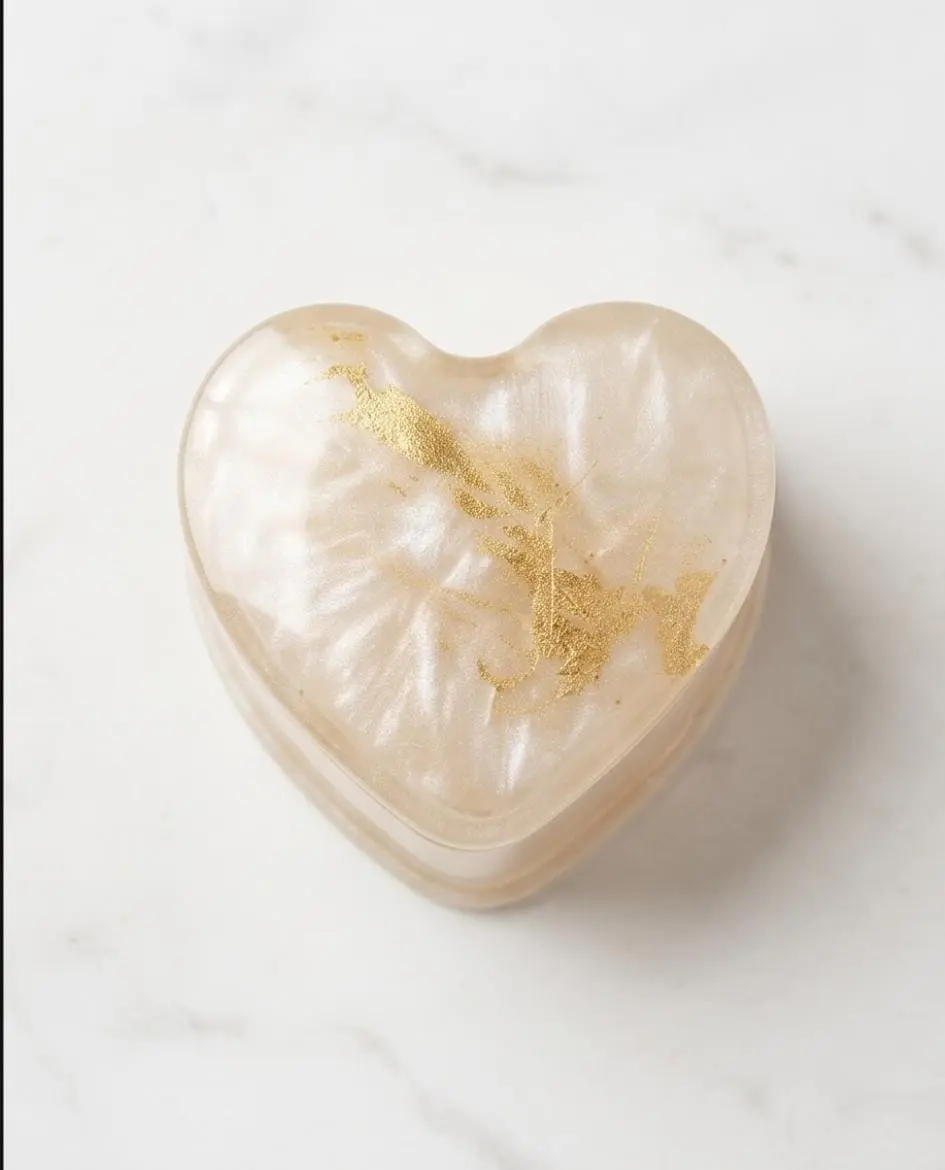 Porte-bijoux en résine époxy artisanal