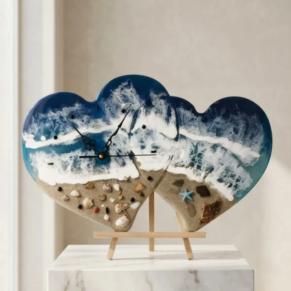 Horloge Cœur Océan