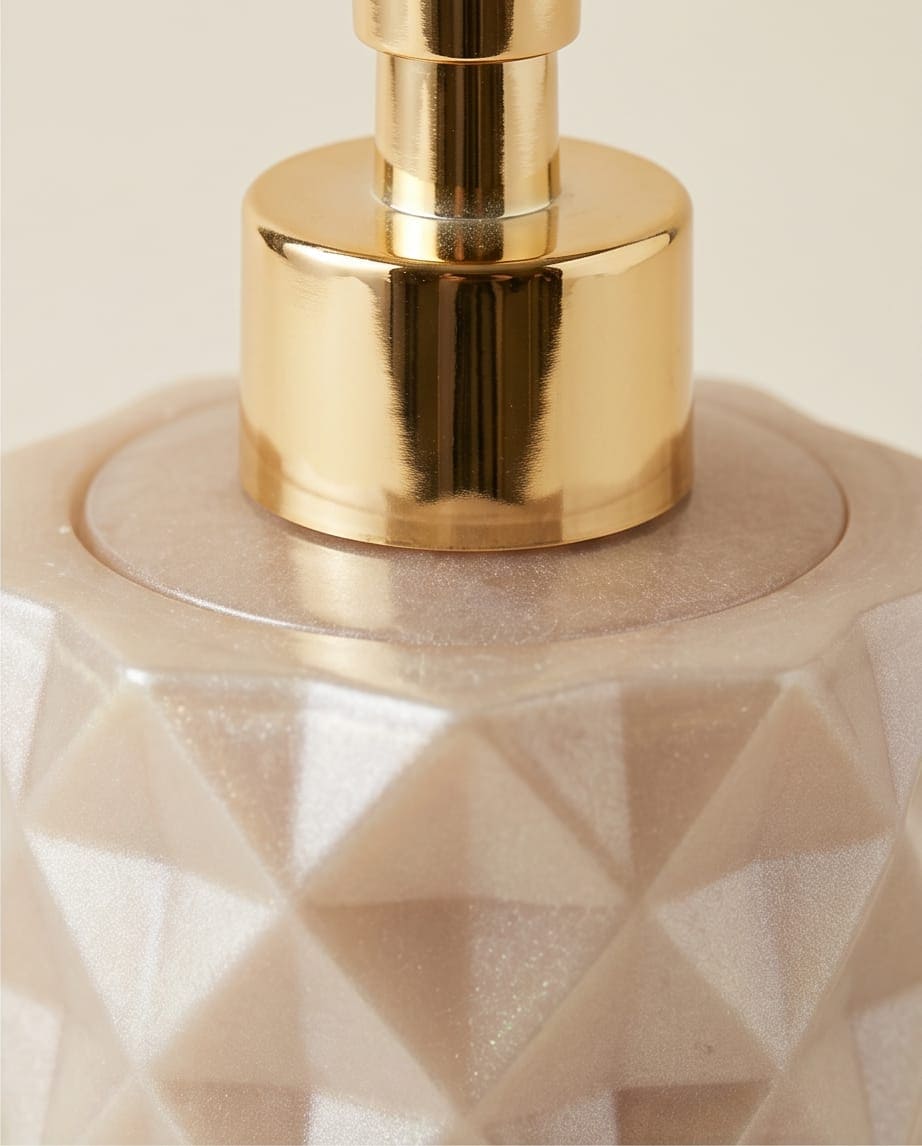 Distributeur de savon artisanal en résine époxy pour salle de bain